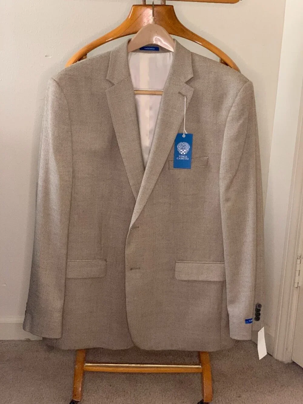 Vince Camuto Sportcoat Brown Neat Size 46R Brand New with Tags